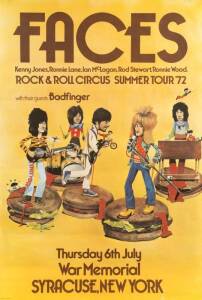 FACES 1972 TOUR POSTER