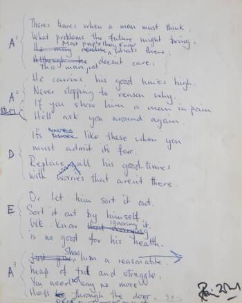 RONNIE WOOD UNRELEASED SONG LYRICS