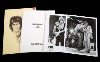 GROUP OF RONNIE WOOD AND FACES ITEMS