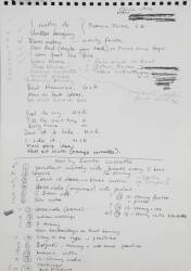 RONNIE WOOD HANDWRITTEN LYRICS OR POEM - 2