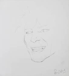 RONNIE WOOD SKETCH OF JAYE CARTER - 2