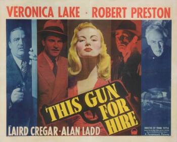 "THIS GUN FOR HIRE" ORIGINAL POSTER