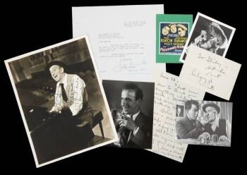 JIMMY DURANTE SIGNED PHOTOGRAPH AND LETTERS