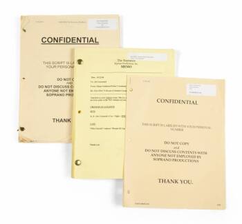 JAMES GANDOLFINI "THE SOPRANOS" SCRIPTS