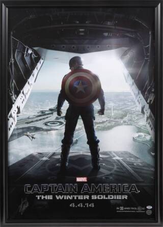 STAN LEE SIGNED "CAPTAIN AMERICA: THE WINTER SOLDIER" POSTER