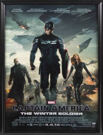 STAN LEE SIGNED "CAPTAIN AMERICA: THE WINTER SOLDIER" POSTER