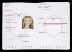 BEYONCE KNOWLES "PINK PANTHER" PASSPORT