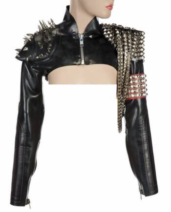 MILEY CYRUS VH1 DIVAS LATEX BOLERO AND PHOTOGRAPH•