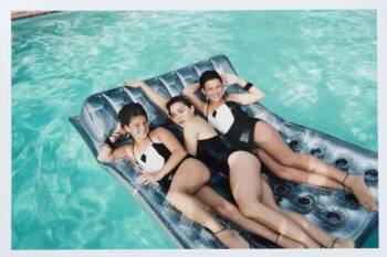 MADONNA SWIMMING POOL PHOTOGRAPH