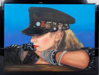PAINTING OF MADONNA * •