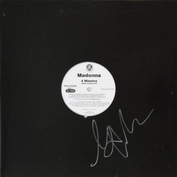 MADONNA SIGNED PROMOTIONAL RECORD SLEEVE