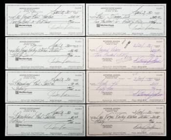 JOSEPH AND KATHERINE JACKSON SIGNED CHECKS