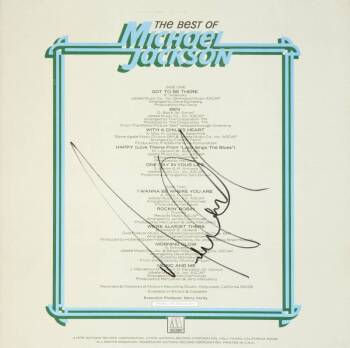 MICHAEL JACKSON SIGNED ALBUM