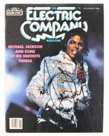 MICHAEL JACKSON SIGNED MAGAZINE