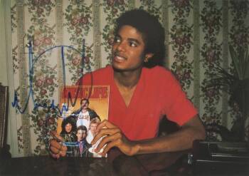 MICHAEL JACKSON SIGNED PAGE