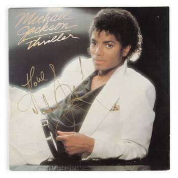 MICHAEL JACKSON SIGNED ALBUM