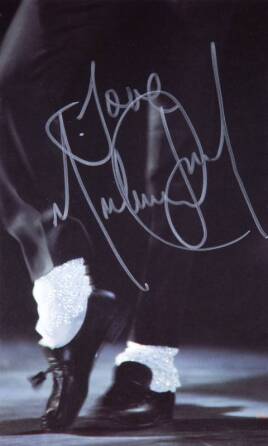 MICHAEL JACKSON SIGNED DANCING FEET IMAGE