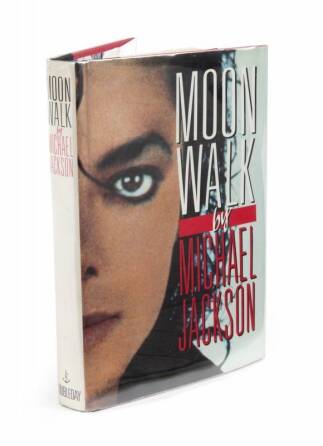 MICHAEL JACKSON TWICE SIGNED MOONWALK