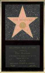 DAVY JONES MONKEES WALK OF FAME PLAQUE