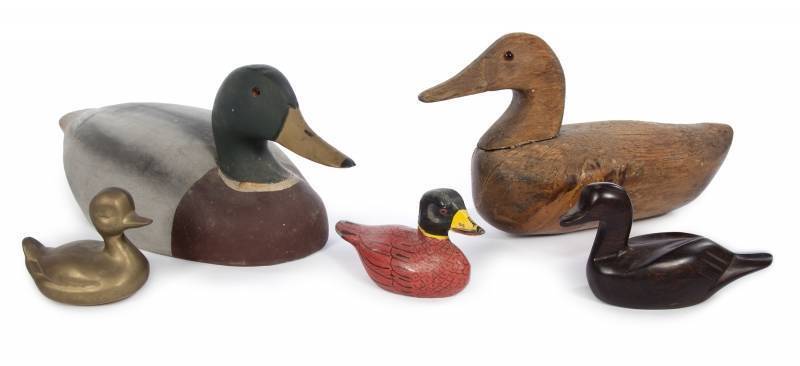 DOM DeLUISE GROUP OF DECOY DUCKS