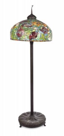 DOM DeLUISE TIFFANY STYLE FLOOR LAMP