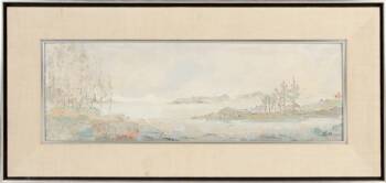 SID CAESAR LANDSCAPE SIGNED "Mc"