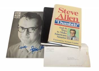 STEVE ALLEN BOOKS INSCRIBED TO SID CAESAR