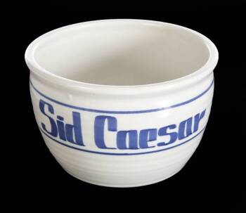 SID CAESAR STONEWARE BOWL