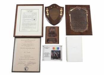 SID CAESAR AWARD PLAQUES AND CERTIFICATES