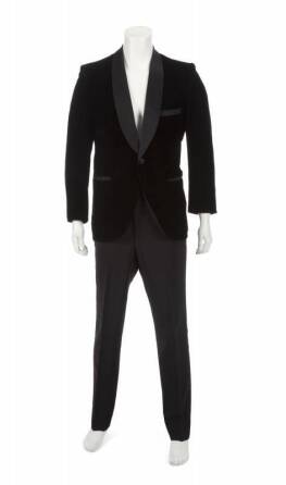 SID CAESAR BLACK VELVET SUIT