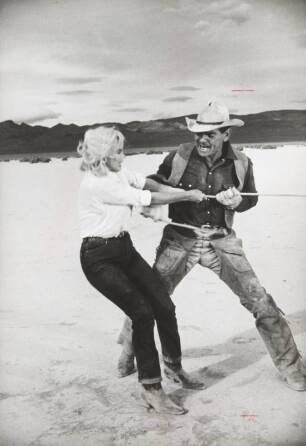 MARILYN MONROE AND CLARK GABLE PHOTOGRAPH BY EVE ARNOLD