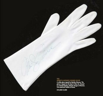 MARILYN MONROE SIGNED GLOVE