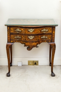 LUISE RAINER 18TH CENTURY DUTCH MARQUETRY SIDE TABLE
