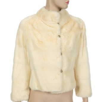 STELLA STEVENS WHITE MINK COAT