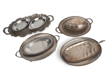 ESTHER WILLIAMS SILVERPLATE TRAYS