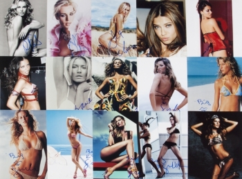 VICTORIA'S SECRET SUPERMODELS SIGNED PHOTOGRAPHS