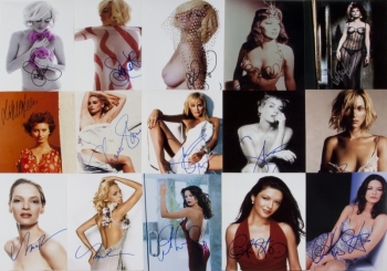 FEMALE ACTRESSES AND MODELS SIGNED PHOTOGRAPHS