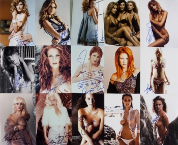 MODELS SIGNED PHOTOGRAPHS