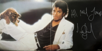 MICHAEL JACKSON SIGNED THRILLER ALBUM