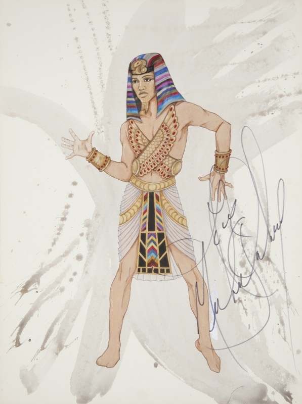 MICHAEL JACKSON SIGNED COSTUME DESIGN