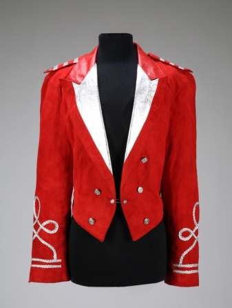 MICHAEL JACKSON RED SUEDE JACKET