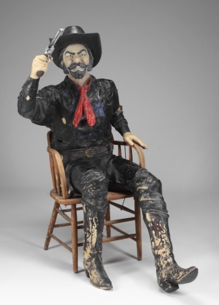 MICHAEL JACKSON LIFE-SIZE FIGURE OF A COWBOY FROM NEVERLAND RANCH