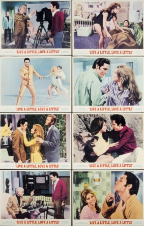 ELVIS PRESLEY LIVE A LITTLE, LOVE A LITTLE LOBBY CARDS