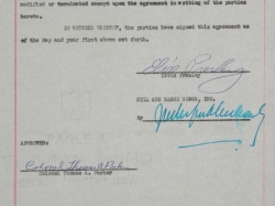 ELVIS PRESLEY SIGNED FORMATION OF GLADYS MUSIC CONTRACT - 2