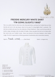 FREDDIE MERCURY VIDEO WORN TUXEDO SHIRT - 2