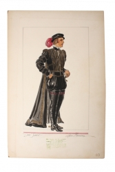 JOHN BARRYMORE DON JUAN COSTUME SKETCH