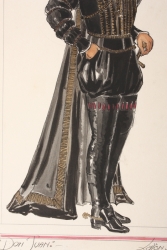 JOHN BARRYMORE DON JUAN COSTUME SKETCH - 5