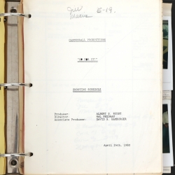 THE CANNONBALL RUN SCRIPT AND CONTINUITY BOOK