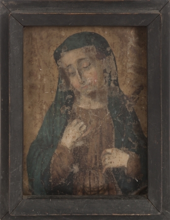 THREE VINTAGE VIRGIN MARY ARTWORKS