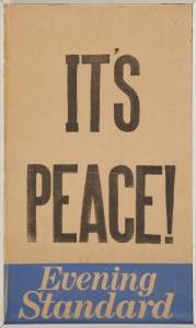 "IT'S PEACE!" EVENING STANDARD